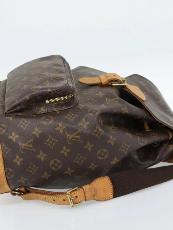 LOUIS VUITTON Monogram Montsouris GM Backpack M51135 LV Auth 185042